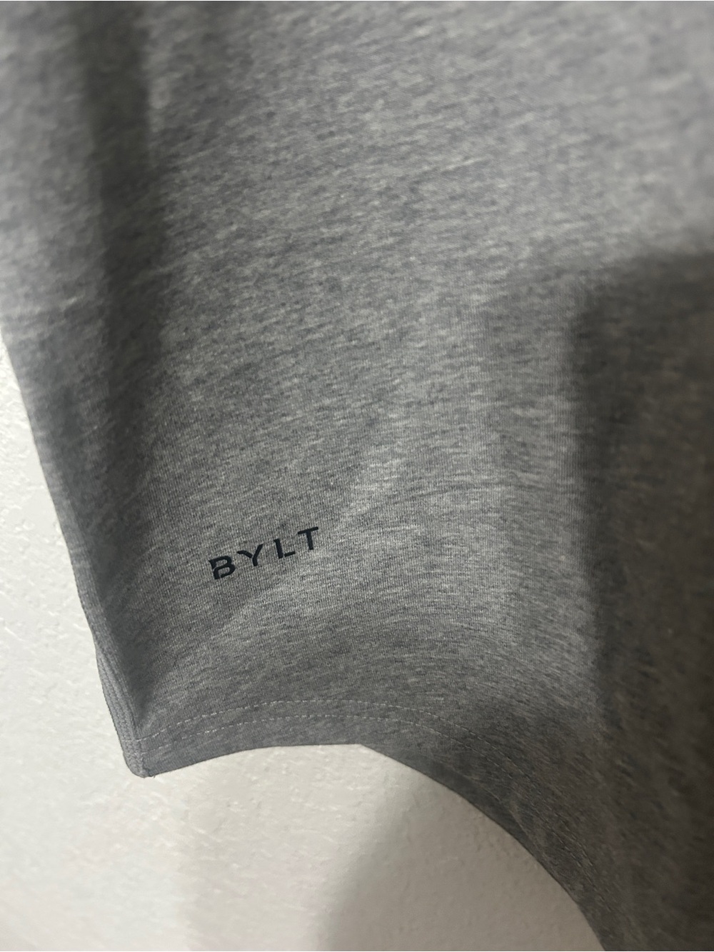BYLT Basics Gray Short Sleeve Crewneck Tee - Picture 5 of 6